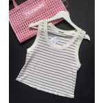 Tezenis Pamut Csíkos Crop Top