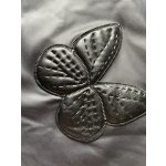 Calzedonia fekete színű vastag leggings varrott pillangó mintákkal